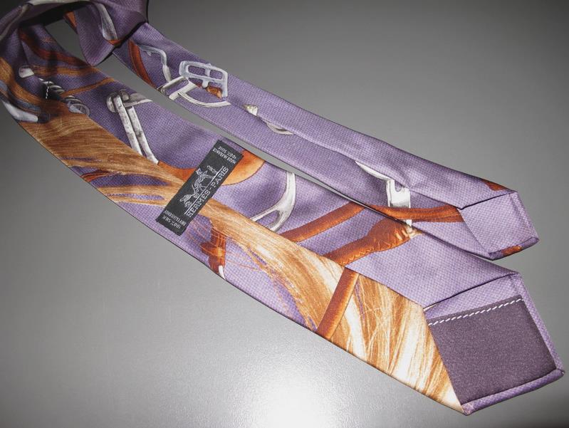 Hermes 2007 Projet Carre Twill Silk Tie