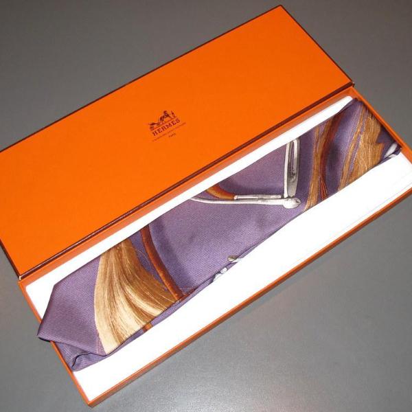 Hermes 2007 Projet Carre Twill Silk Tie