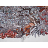 Hermes 2007 White Grey Etoupe Au Coeur de la Vie by Aline Honore Twill 90 Scarf - poupishop