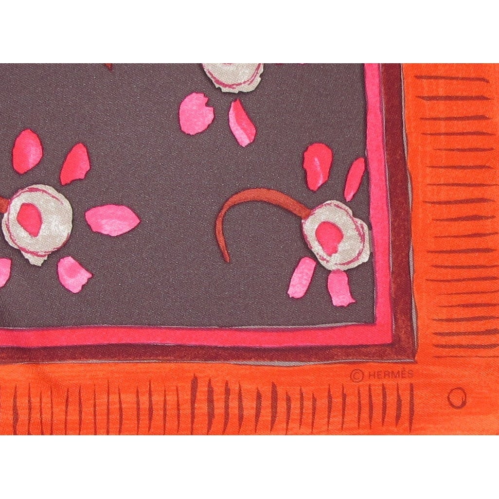 Hermes Beloved India Blanc Matte Overlay Twill Silk 