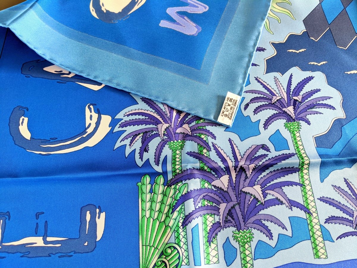Hermes 2008 Bleu Special Issue MONTE CARLO for SOCIETE DES BAINS DE MER SBM by Joachim Metz Twill 90, Superb!fot