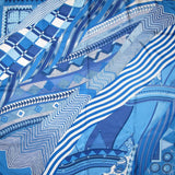 Hermes 2008 Blue Coupons Indiens by Aline Honore Twill 90