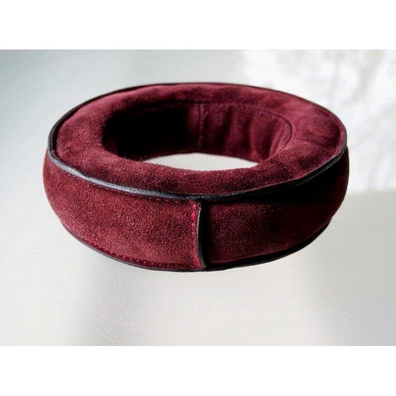 Hermes 2008 Burgundy Doblis Suede Bebi Bracelet