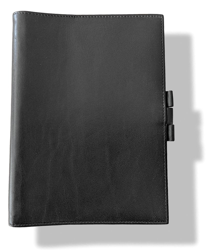 Hermes 2008 Chocolate Barenia Calfskin Cover GLOBE-TROTTER 2 PINS with Silver Pen, BNWTIB!