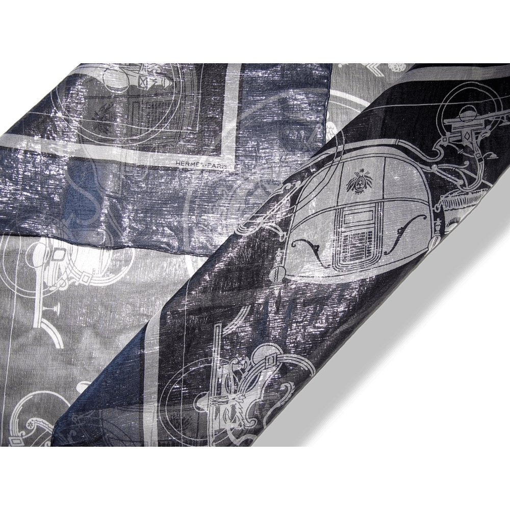 Hermes Special Issue Iridescent Glam Ex Libris 70% Silk Scarf 70cm