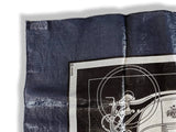 Hermes 2008 Dark Blue Black Grey Special Issue Iridescent Glam Ex Libris 70% Silk Scarf 70 cm