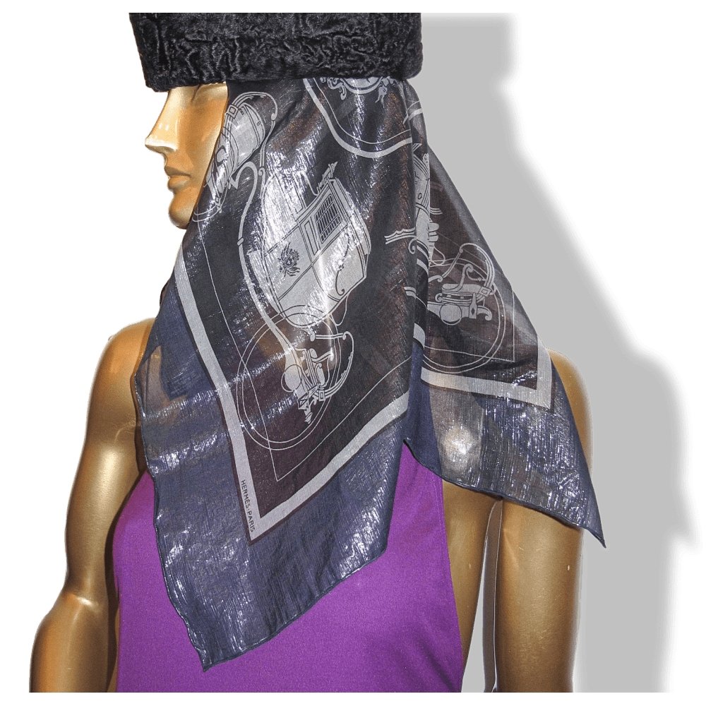 Hermes Special Issue Iridescent Glam Ex Libris 70% Silk Scarf 70cm