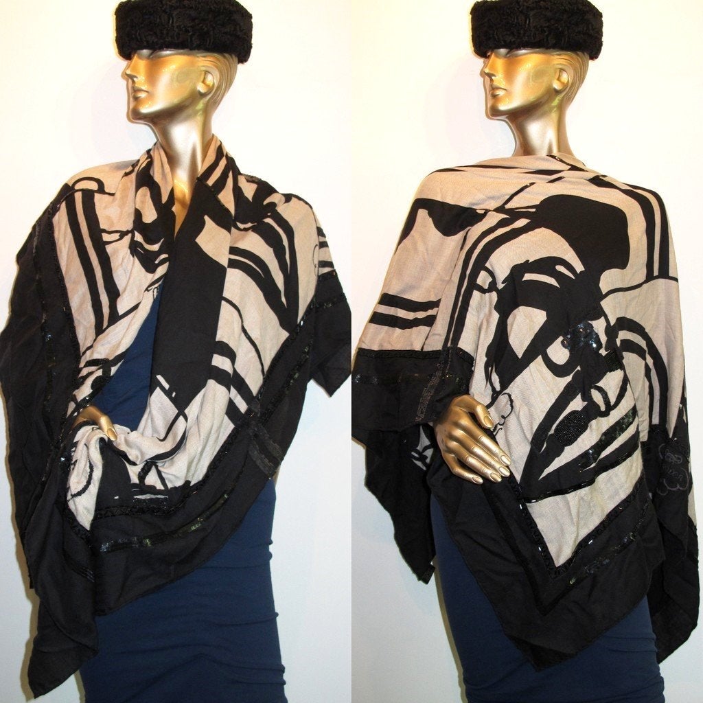 Hermes Precious Shiny Brides de Gala en desordre exceptional shawl