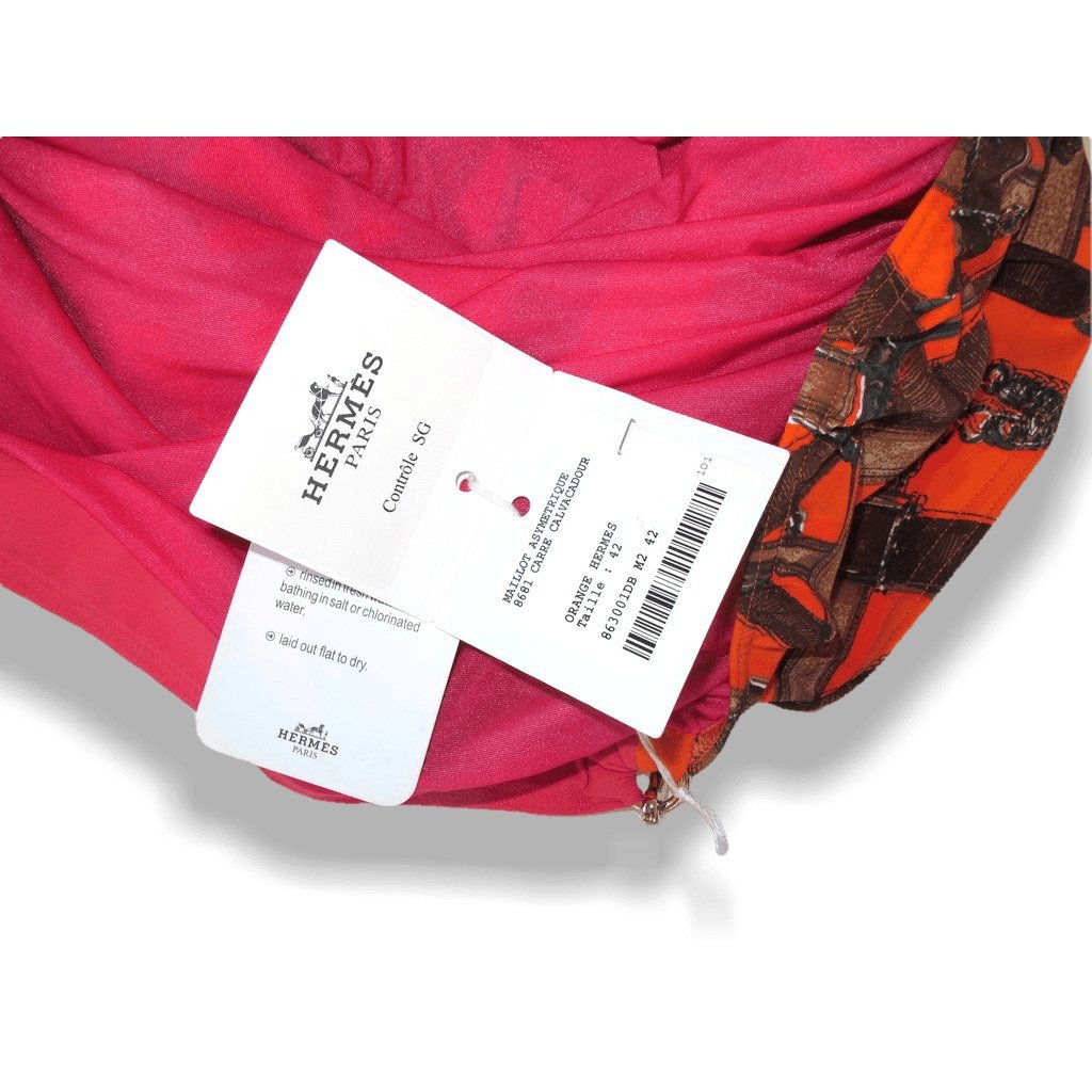 Hermes asymetrique swimsuit le bain Cavalacdour 