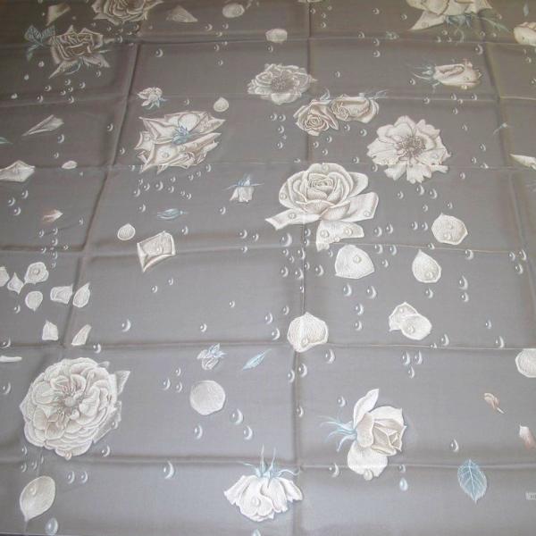 Hermes 2008 Gris Changeante La Rosee Mousseline 140 , New! - poupishop
