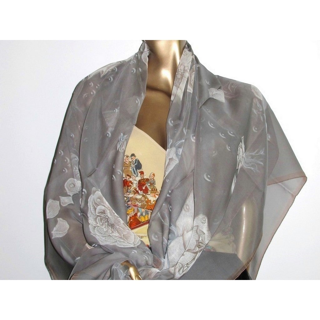 Hermes 2008 Gris Changeante La Rosee Mousseline 140 , New! - poupishop