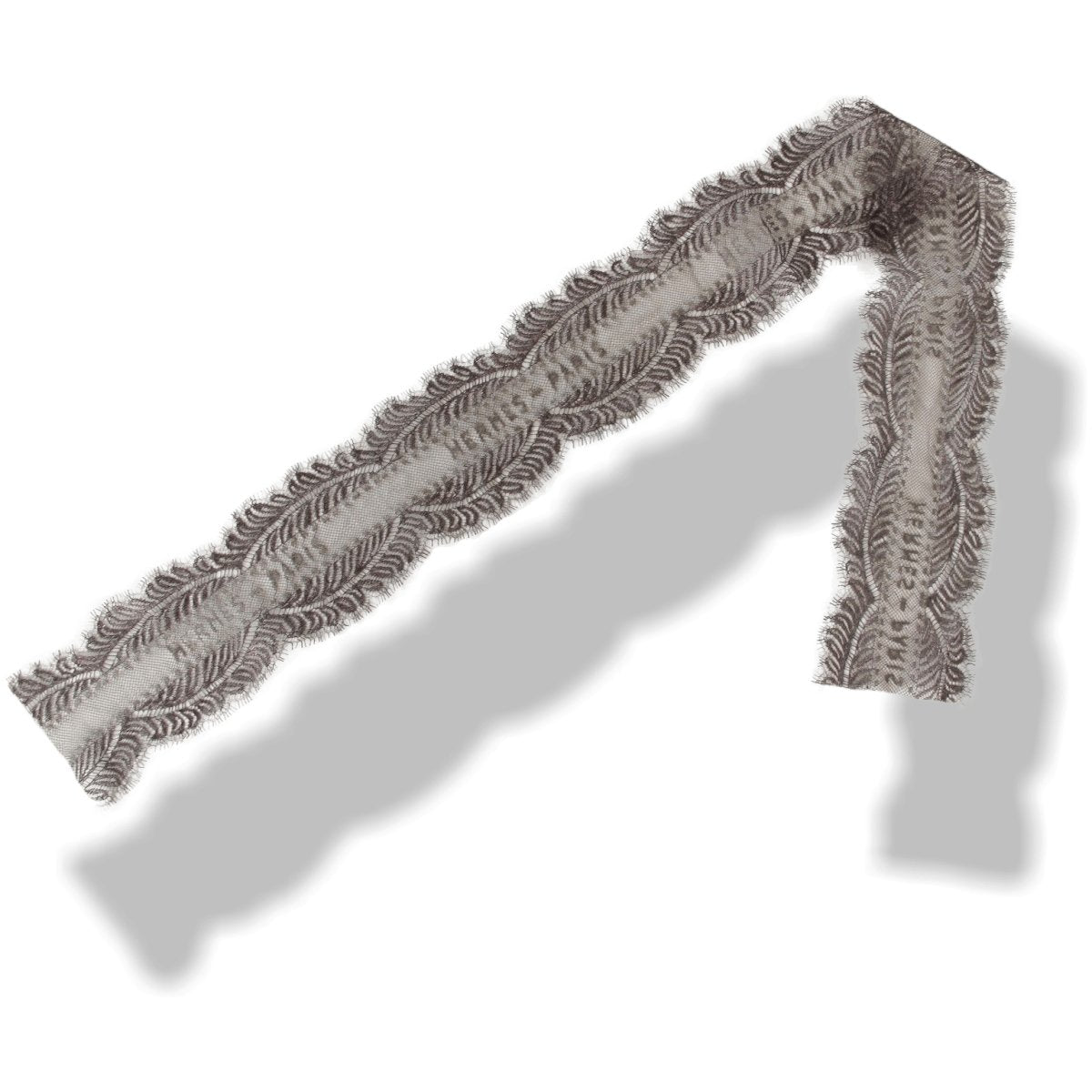 Hermes Lace Dentelles Embroidered Twilly Bandeau