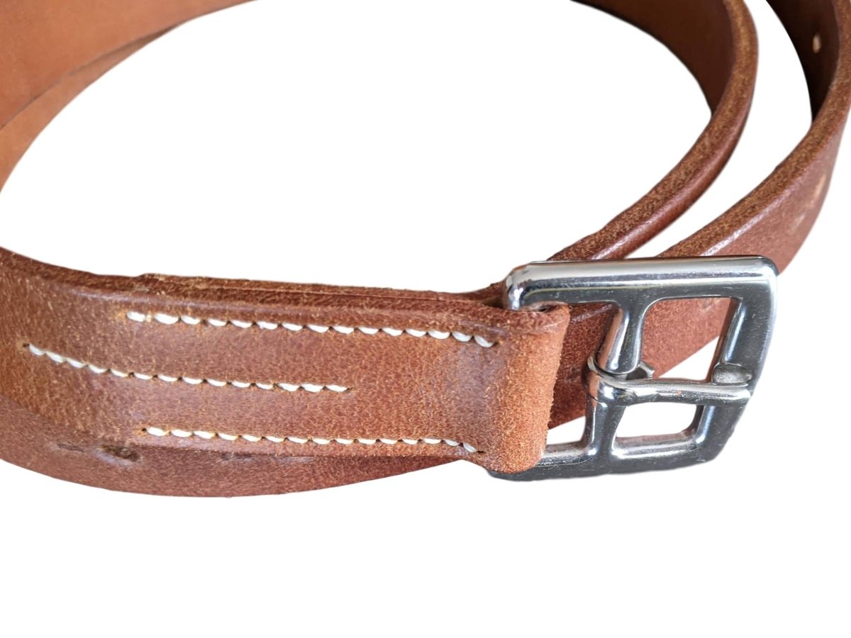 Hermes 2008 Pets Naturel/Sable Bull Calf CLASSIC ORIENTED JUMPING SADDLE, Sz 17" New! - poupishop