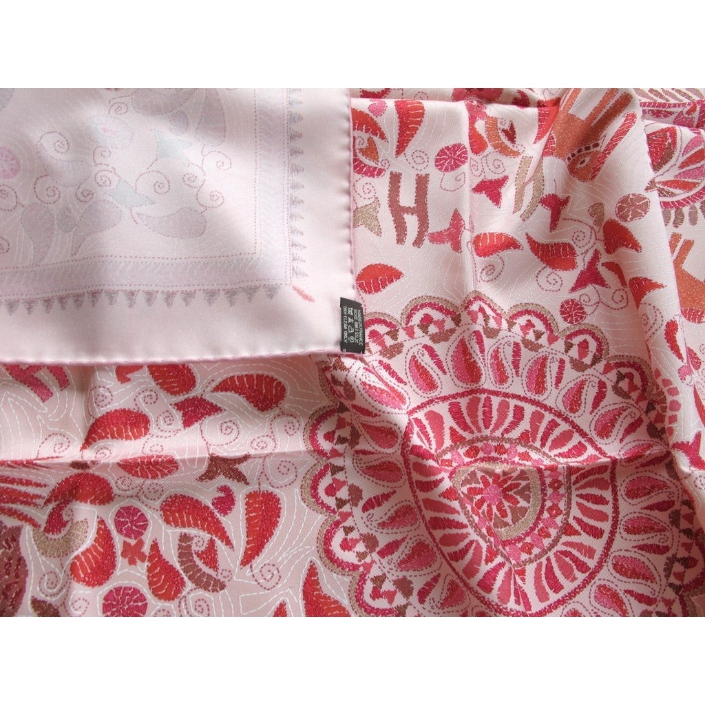 Hermes Kantha  carre pink