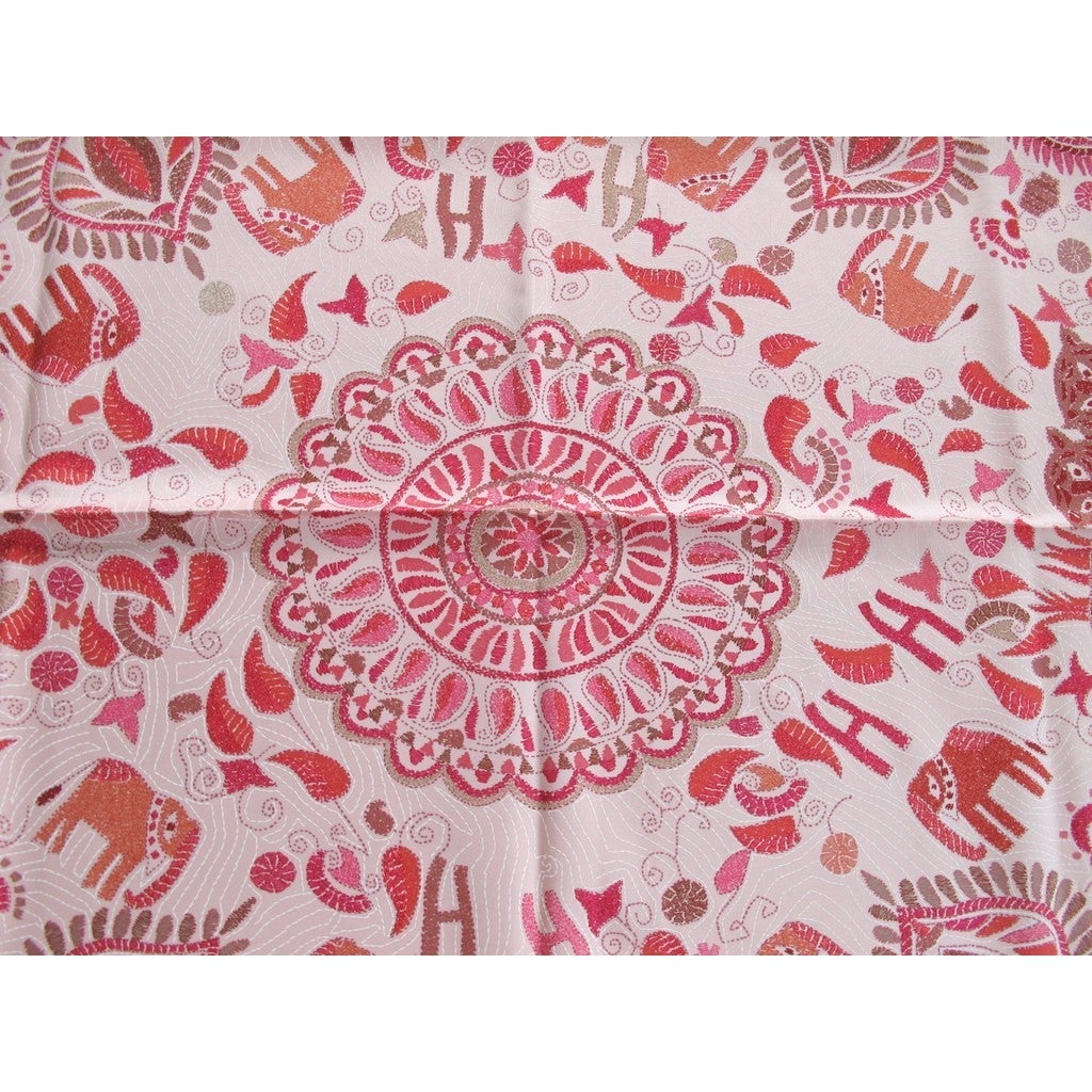 Hermes Kantha  carre pink