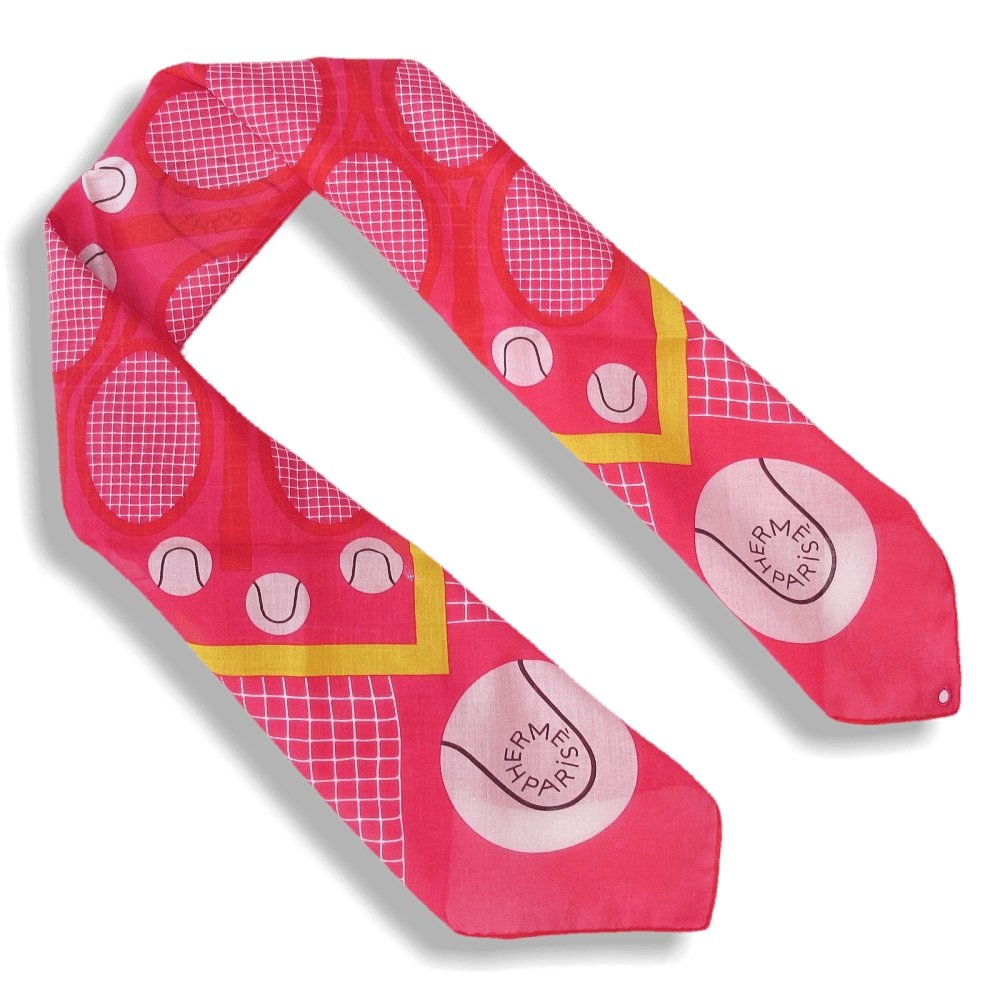 hermes tennis lacoste charm scarf cotton