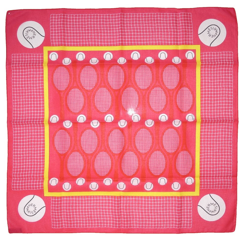 hermes tennis lacoste charm scarf cotton