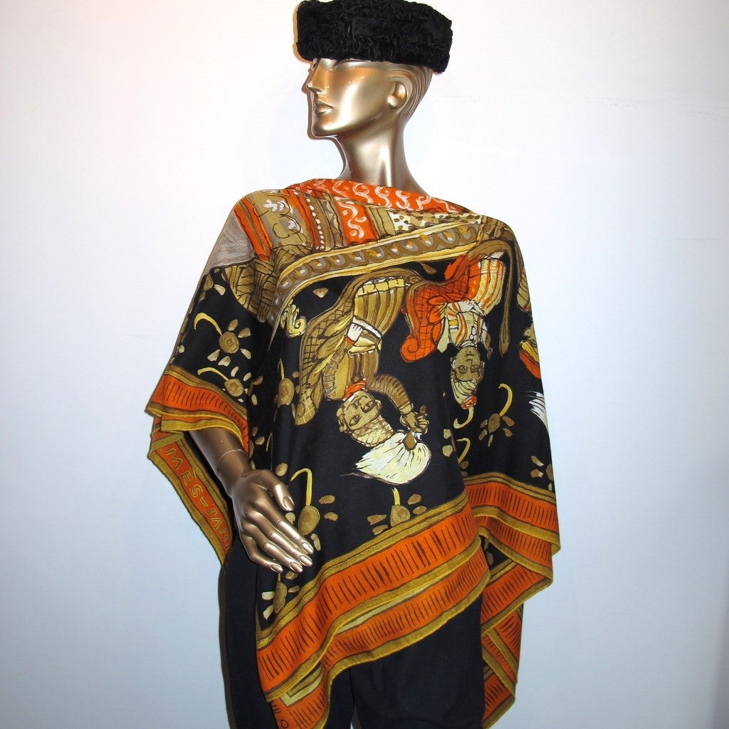 Hermes Beloved India Shawl GM 