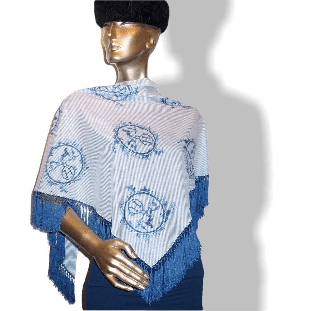 Hermes Cotton/Silk Ex Libris Fringed Pointe Nomade Limited