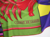 Hermes 2009 Carre en Carres by Bali Barret Concept Cashmere Shawl 140 - poupishop