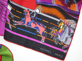 Hermes 2009 Carre en Carres by Bali Barret Concept Cashmere Shawl 140 - poupishop