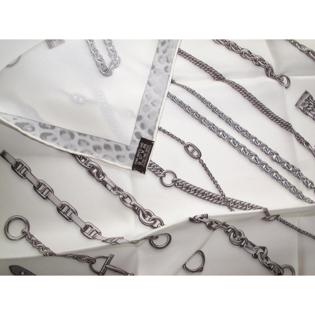 Hermes Chaines et Gourmettes Vintage silk 70
