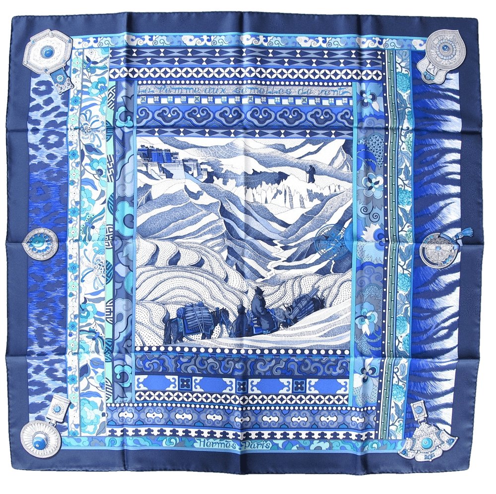 Hermes La Femme aux semelles de Vent Twill 90