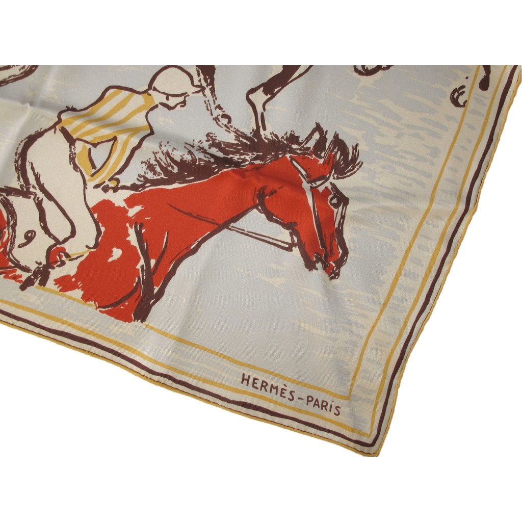 Hermes 2009 Finish by Jean-Louis Clerc Vintage Silk 70