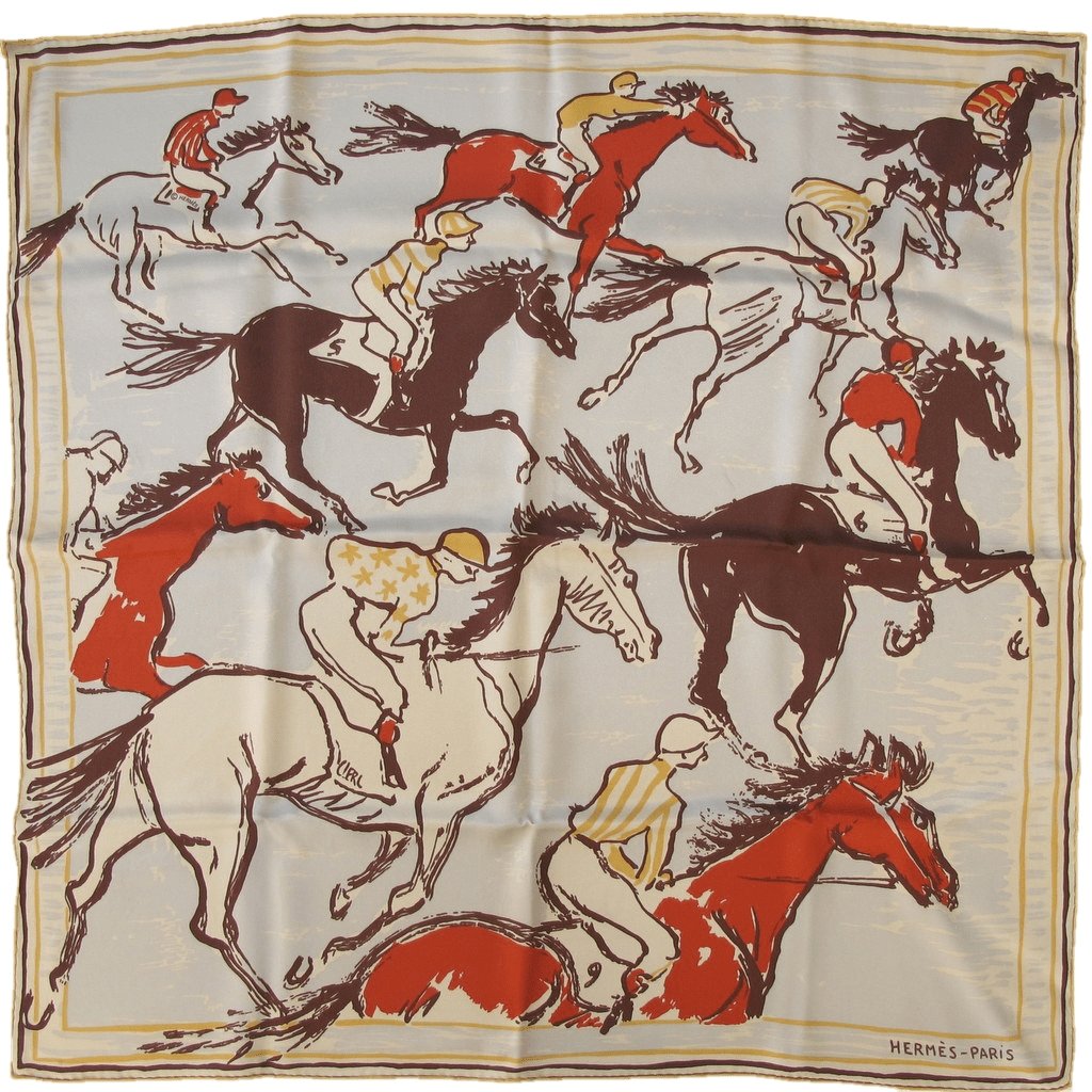 Hermes 2009 Finish by Jean-Louis Clerc Vintage Silk 70