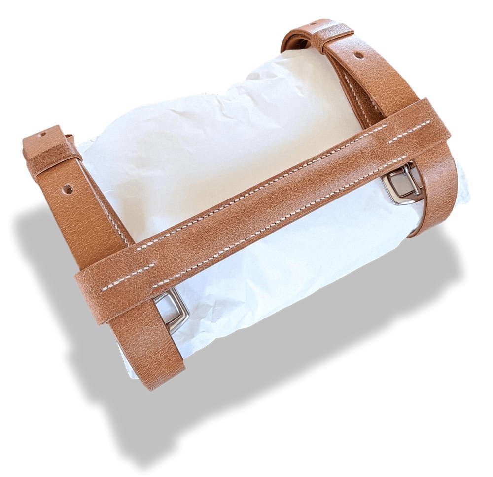 Hermes 2009 Natural Cow/ Palladium Rond BEACH TOWEL CARRIER, Rare, BNIB!