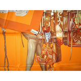 Hermes 2009 Orange Mon Petit Cheval Mexicain by Wlodek Kaminski Twill 90? NWT! - poupishop