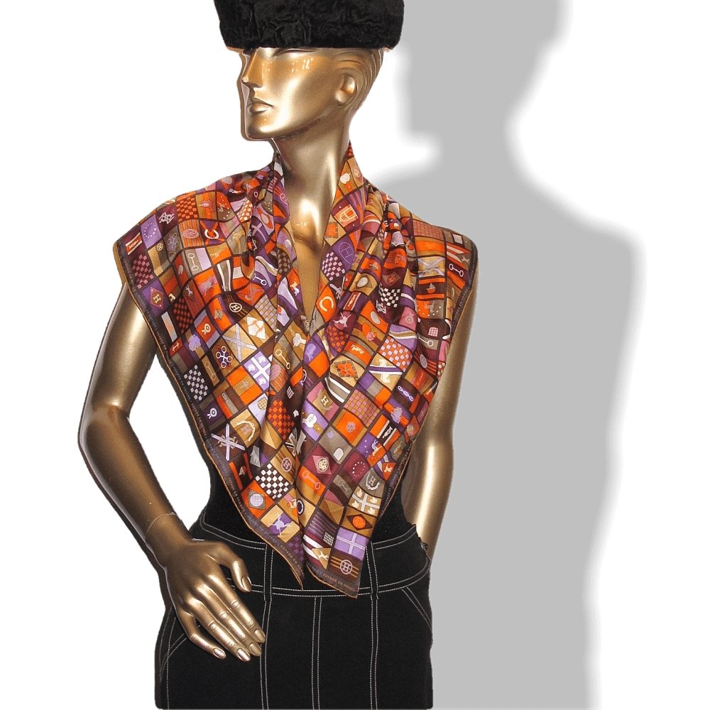 Hermes Hermes En Voyage Twill 90
