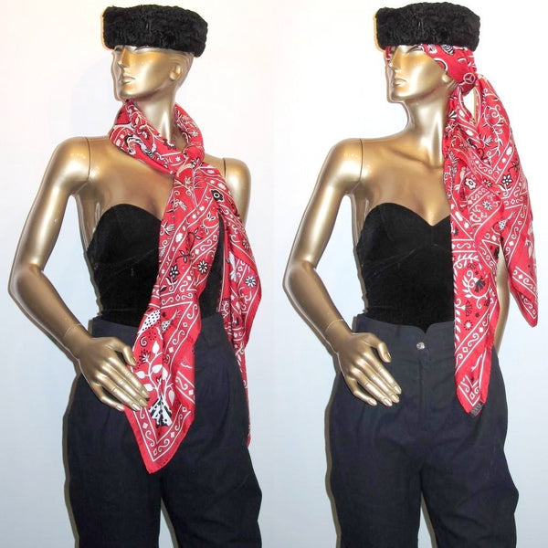 Hermes 2009 Red Peuple du Vent Bandana Shawl GM New Box!