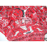 Hermes 2009 Red/White Peuple du Vent Silk Shawl 140, New! - poupishop