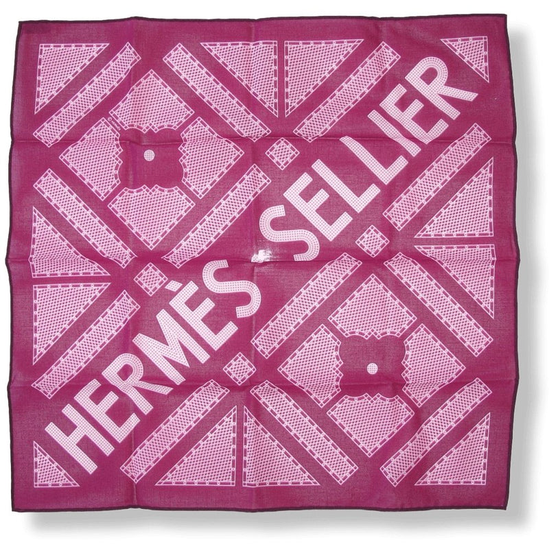 Hermes Sellier by Benoit Pierre-Emery Cotton Gavroche Scarf 45