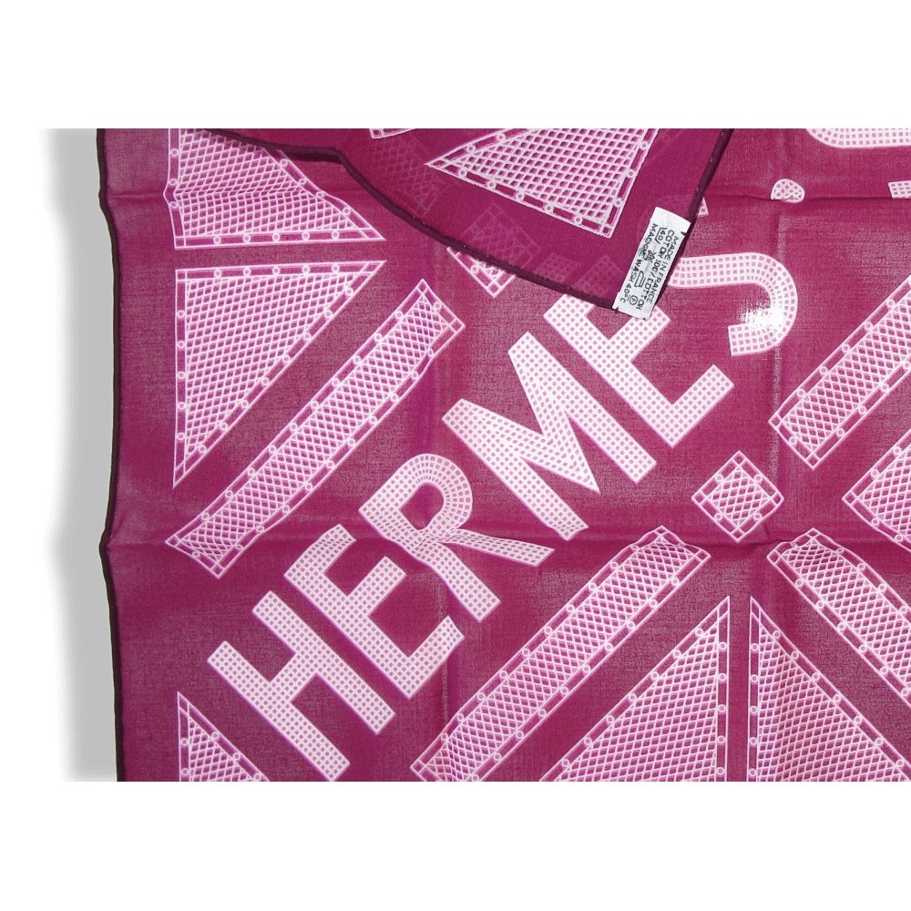 Hermes Sellier by Benoit Pierre-Emery Cotton Gavroche Scarf 45