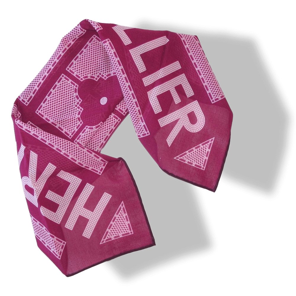 Hermes Sellier by Benoit Pierre-Emery Cotton Gavroche Scarf 45