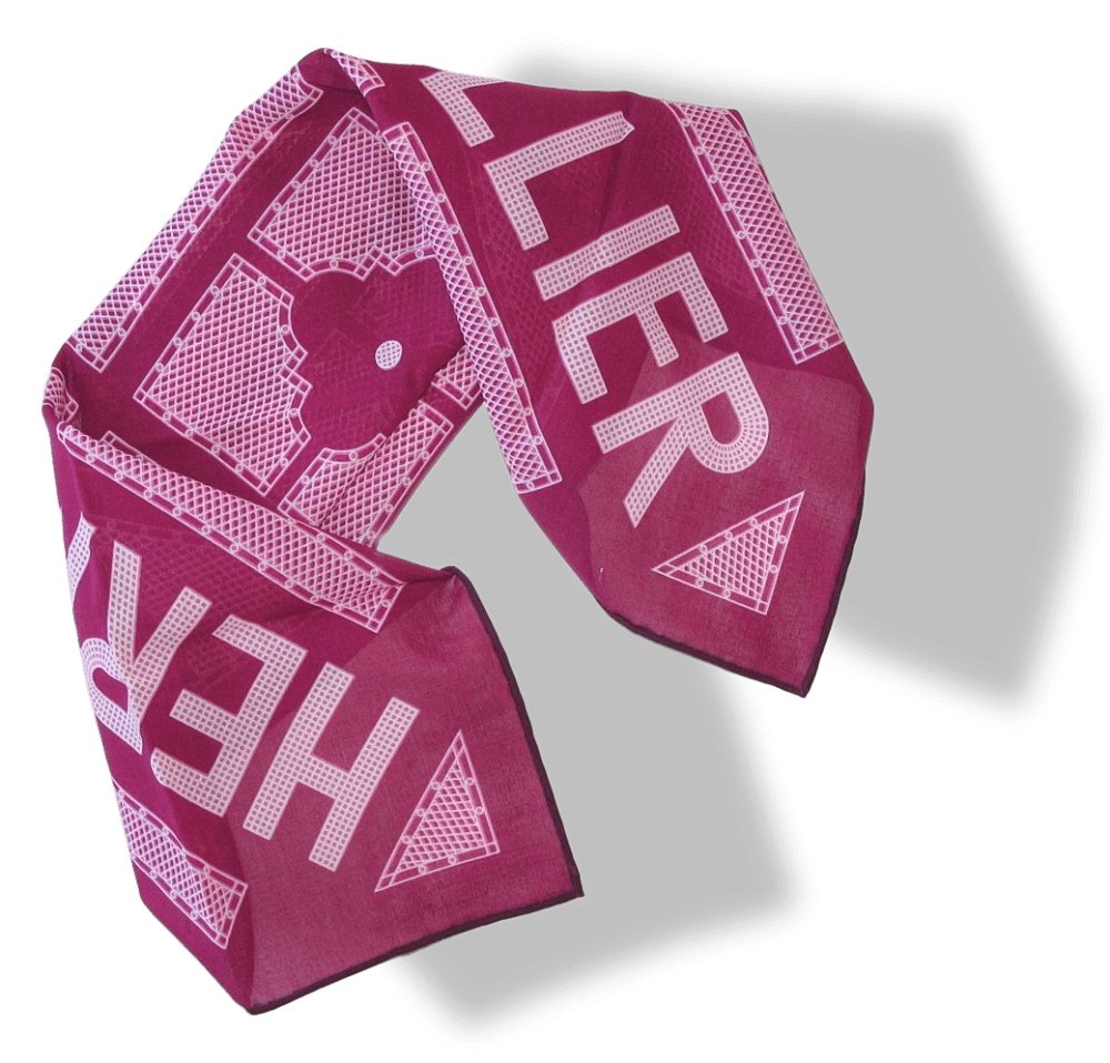 Hermes Sellier by Benoit Pierre-Emery Cotton Gavroche Scarf 45