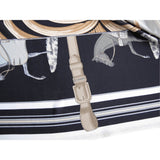 Hermes 2010 Black & White Carre en Carres Jersey Fluide 90cm, NIB! - poupishop