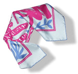 Hermes 2010 Blue Fuchsia Chinese Zodiac Annee du Tigre Gavroche Pocket Scarf 45, NIB! - poupishop