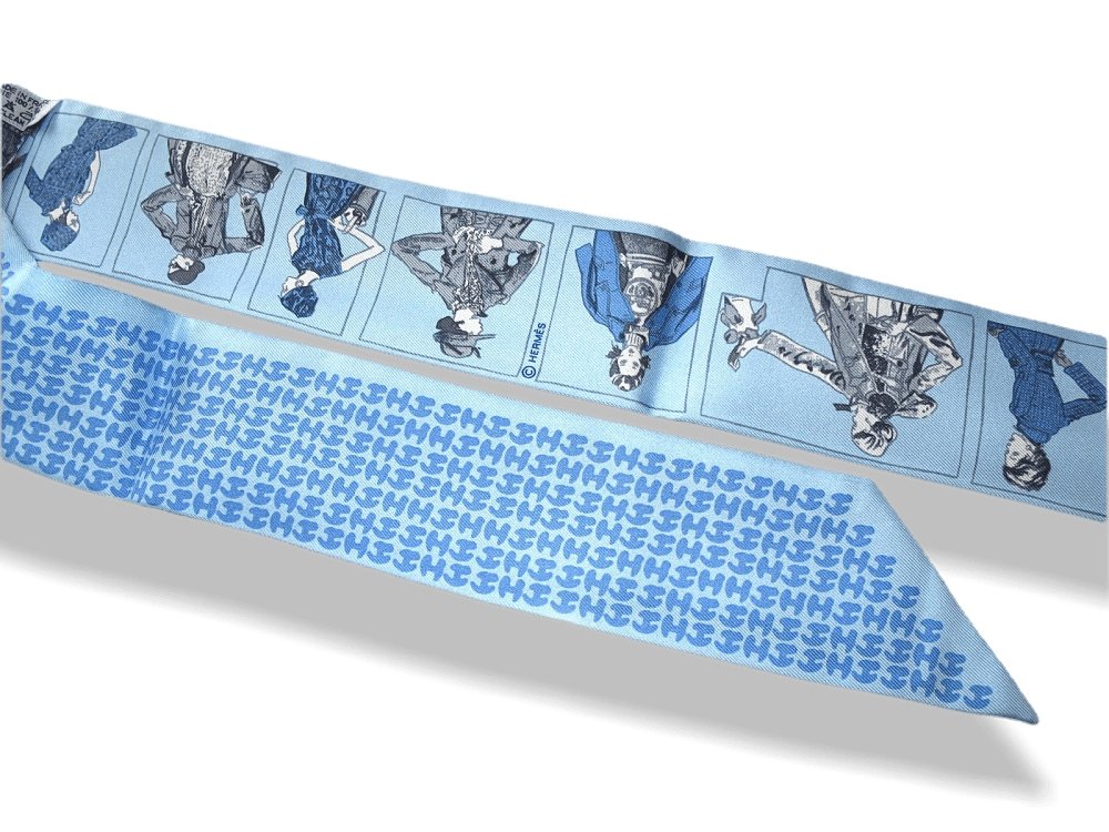 Hermes 2010 Blue Printemps Ete 69, Automne Hiver 70 Twilly, NIB! - poupishop