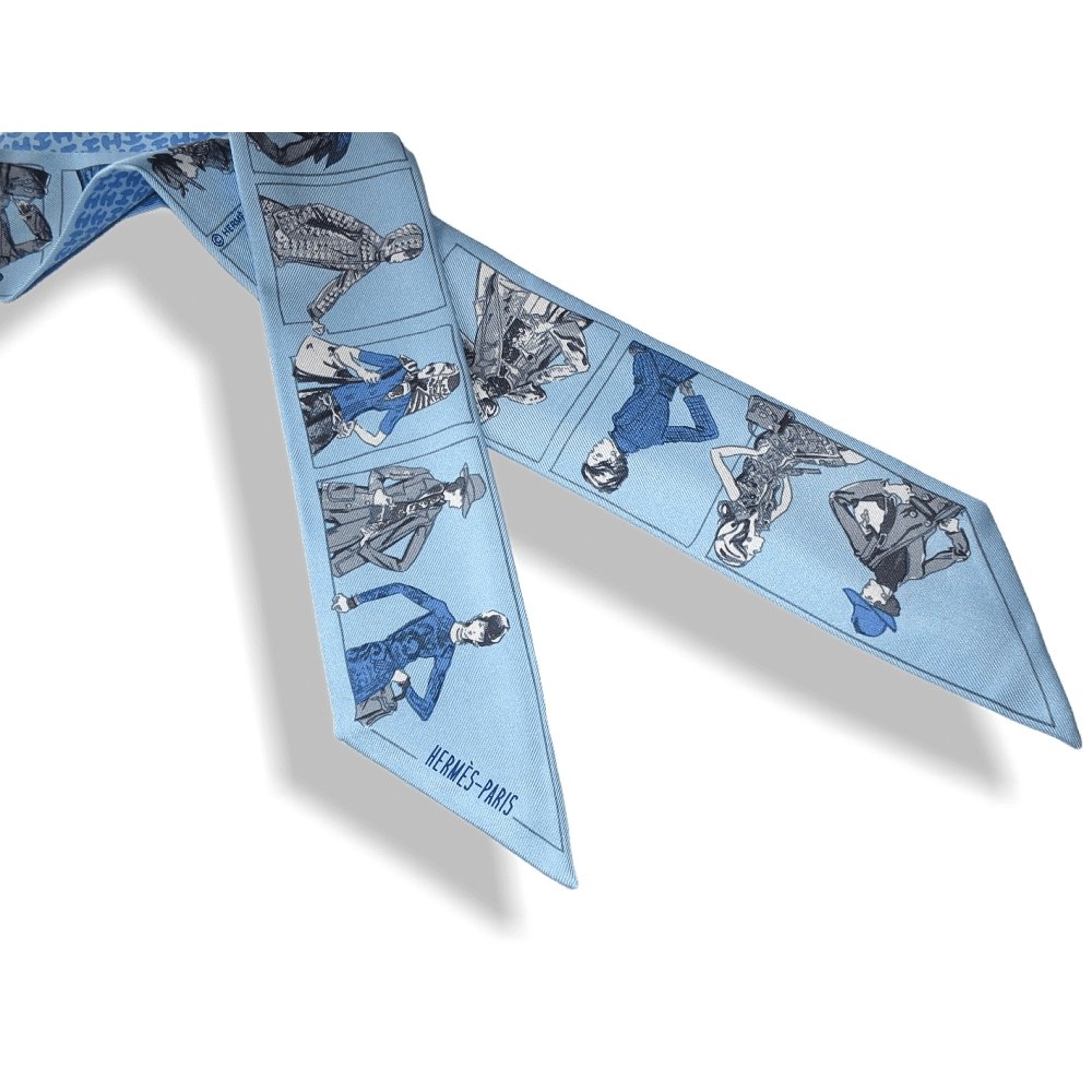 Hermes 2010 Blue Printemps Ete 69, Automne Hiver 70 Twilly, NIB! - poupishop