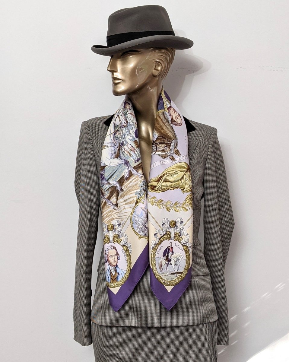 Hermes 2010 Col 10 MARQUIS DE LAFAYETTE by Kermit OliverTwill 90cm, Superb! - poupishop