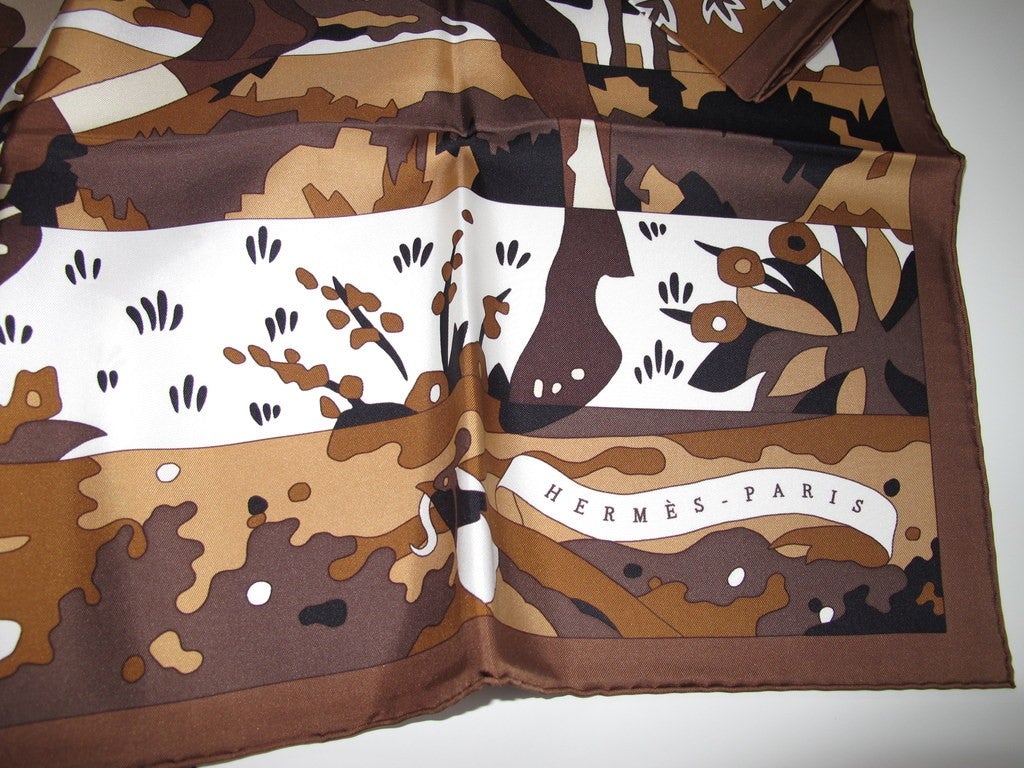 Hermes 2010 cw04 Les Dix Cavaliers Twill 90cm, New! - poupishop