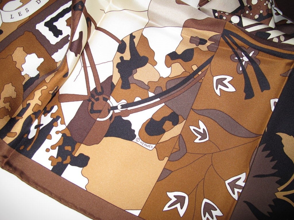 Hermes 2010 cw04 Les Dix Cavaliers Twill 90cm, New! - poupishop