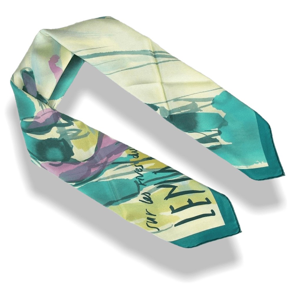 Hermes 2010 cw06 Sur Les Rives du Leman by Jean-Louis Clerc Vintage Silk 70cm Carre - poupishop