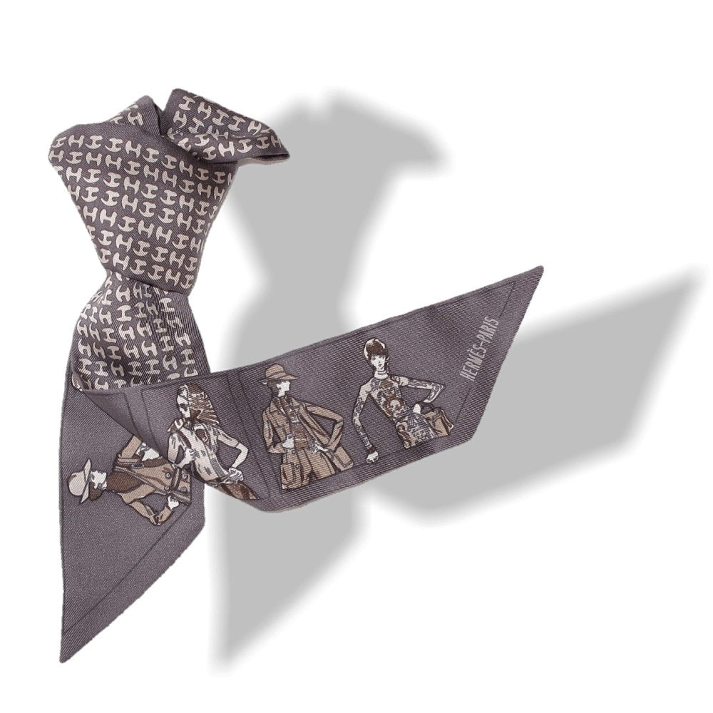 Hermes 2010 Etoupe Printemps Ete 69, Automne Hiver 70 Twilly, NIB! - poupishop