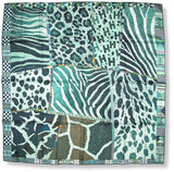 Hermes 2010 Green Green Pelages et Camouflages by Aline Honore Twill 90cm, New! - poupishop