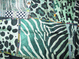 Hermes 2010 Green Green Pelages et Camouflages by Aline Honore Twill 90cm, New! - poupishop