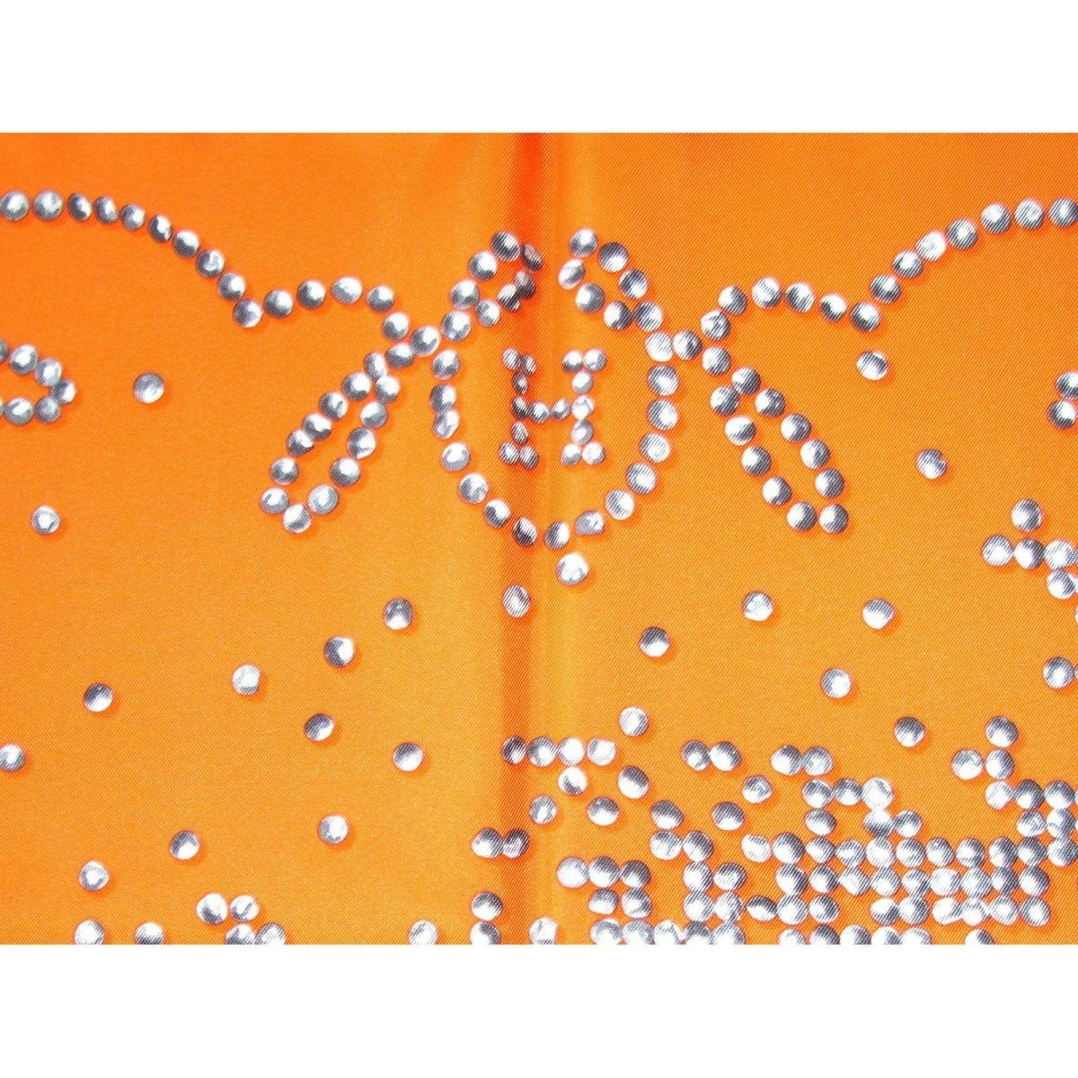 Hermes 2010 Orange Grey Cheval de Legende by Benoit Pierre Emery Twill 90cm, New! - poupishop